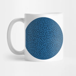 Turing Pattern Sphere (Blue) Mug